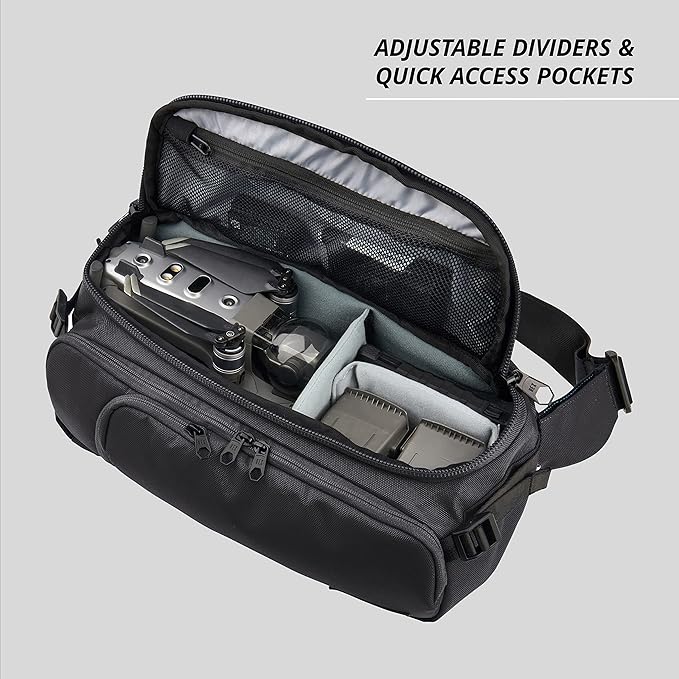 Hex Ranger DSLR Sling, with Adjustable Carry Straps, Collapsible Interior Dividers & More, Glacier Camo - Image 4