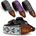 Art Tribute Custom Retro White Camera Strap - Add Your Text and We Make It Especially For You Get Your Own Personalized Gift Camera Strap, No Shipping Cost! by ArtTribute