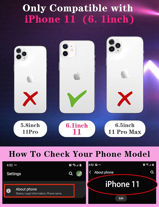 (2in1 for iPhone 11 Case Leopard for Women Luxury Phone Cover Black Cheetah Animal Print Design with Slide Camera Cover Protective Pattern Cute Cases for iPhone 11 6.1'' - Image 2