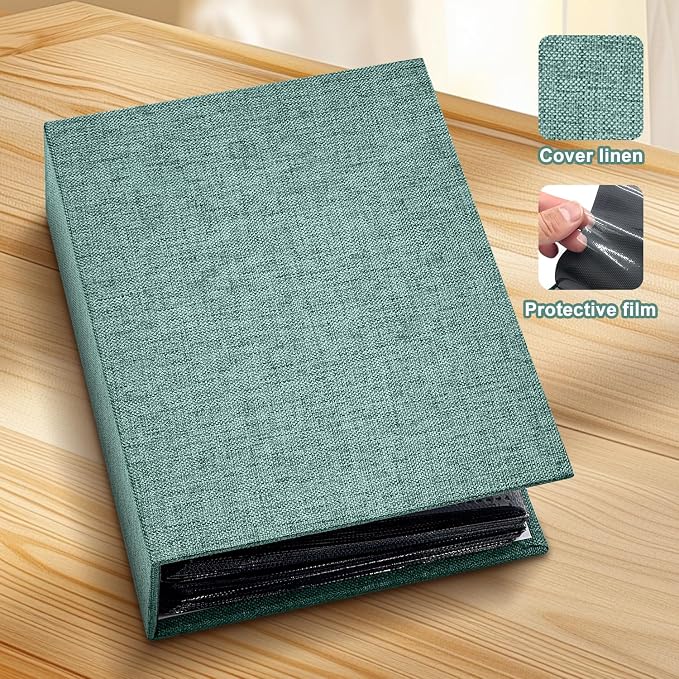 Photo Album 4x6 100 Pockets for Wedding Gifts,Linen Hardcover Picture Albums for Family Anniversary Baby Vacation Pictures - Image 4