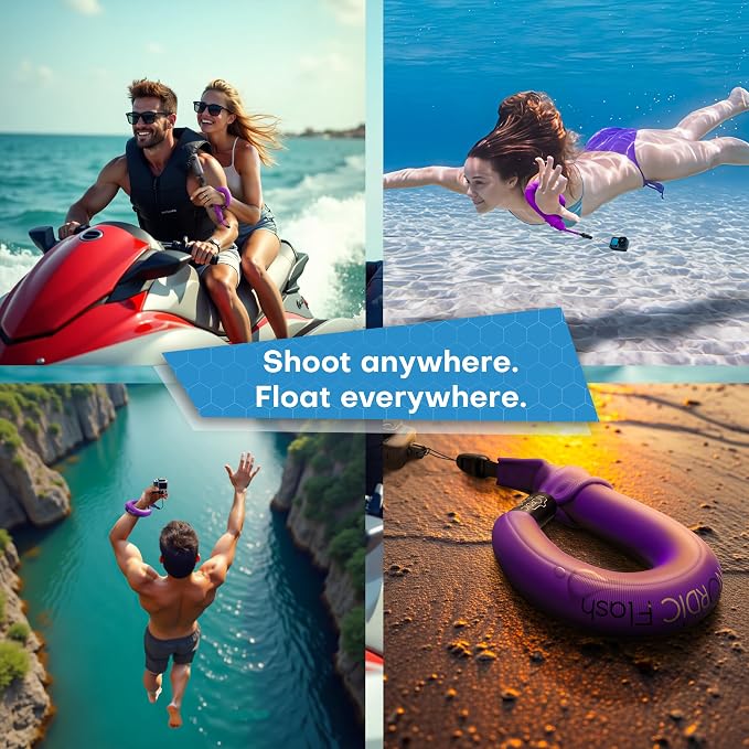Nordic Flash Waterproof Phone & Camera Float Wrist Strap for Underwater | Waterproof Float Strap Compatible with GoPro Hero 13, Insta360 X4, DJI Action 5 Pro, iPhone, OM System TG-7 & Kodak WPZ2 - Image 7