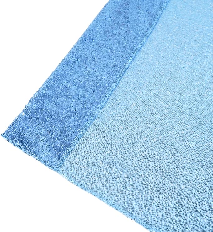 Poise3EHome Baby Blue Sequin Backdrop Curtain,8FT x 10FT Sequin Photography Backdrop Curtain for Party Decoration - Image 7