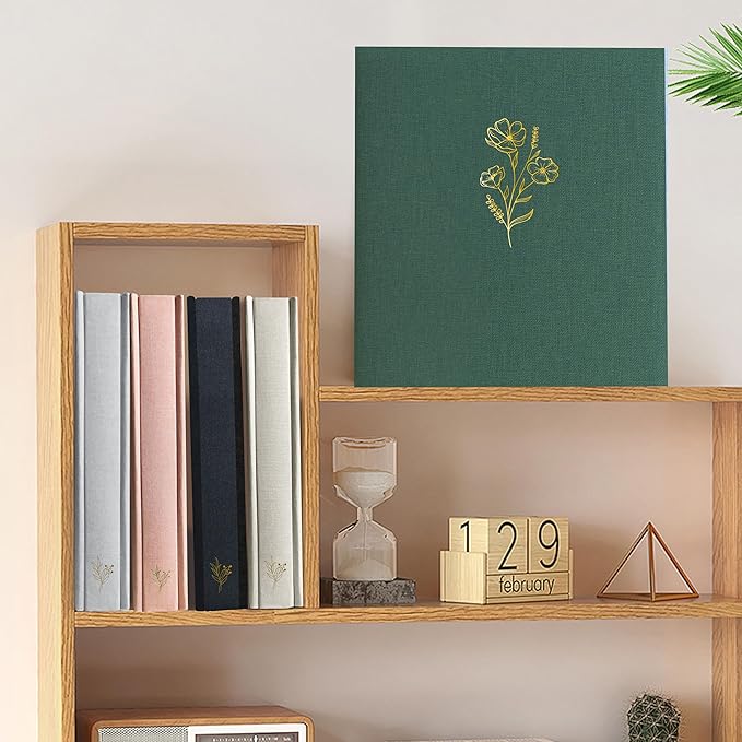 Holoary Photo Album 4x6 500 Photos 5 Pictures Per Page, 500 Pockets Picture Album, Linen Fabric Cover Big Picture Book for Photos, 4x6 Photo Albums for Family Weddings Travel Memories(Dark Green) - Image 5
