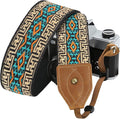 Padwa Lifestyle 2" Wide Classic Crazy Horse Art Cowhide Head Cotton Camera Straps for Photographers by PadwaLifestyleCameraStrap