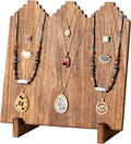 Lolalet Wooden Necklace Display Stands for Selling -1 Pack, Oak | Freestanding Multiple Necklaces Stands and Displays for Vendors, Jewelry Displays Holders for Craft Show by Lolalet