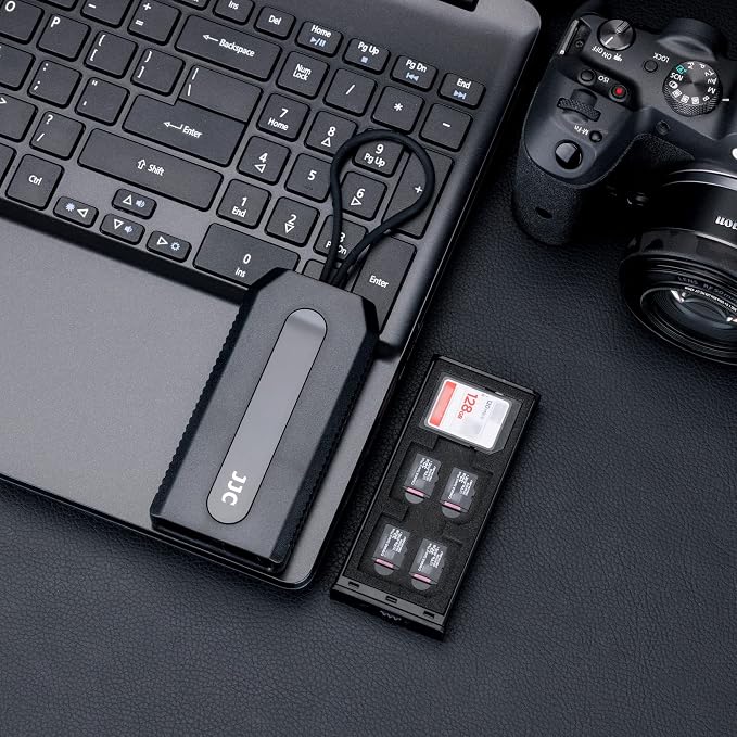 Portable Memory Card Case Holder for 6 SD SDHC SDXC Cards and 12 Micro SD TF Cards, Anti-Shock SD Card Case with Easy Push-Pull Design - Image 9