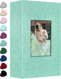 Ejblfe Photo Album 4x6,Linen Cover Slide-in Photo Album Book Can Holds 300 4x6 Photos with 50 Black Sheets for Family,Wedding,Baby and Holiday Pictures (Turquoise) by EJBLFEPremiumPhotoAlbums