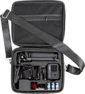 Hard Case for GoPro Hero 13/12/11/10/9/8/7/Mission 1 Pro Action Camera | Accessories Carrying Storage Shoulder Bag With Strap for DJI Osmo Action 6/5 Pro/4/3 Insta360 Ace Pro 2/Go Pro by PellKing