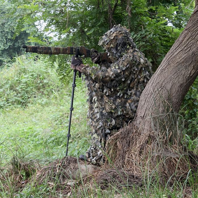 AUSCAMOTEK Aluminum Monopod for Hunting and Photography - Lightweight Collapsible 17-40 Inches Shooting Stick with 360° Swivel Yoke for Rifle Crossbow and Camera Support - Image 6