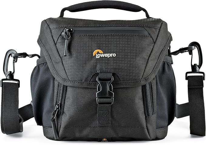 Lowepro LP37117, Nova 140AW II Camera Bag, Customizable, Portable, Fits Mirrorless with 17-85mm Attached Lens, Compact Drone, Flash, Black - Image 3