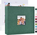 Mublalbum 10x10 Inch 3 Ring DIY Scrapbook Photo Album 80 Pages, Dark Green | 3 Ring Binder Scrapbook, Linen Cover, 40 Plastic Sleeves 80 Pages, Memory Book for Wedding, Baby, Family, DIY Projects by Mublalbum