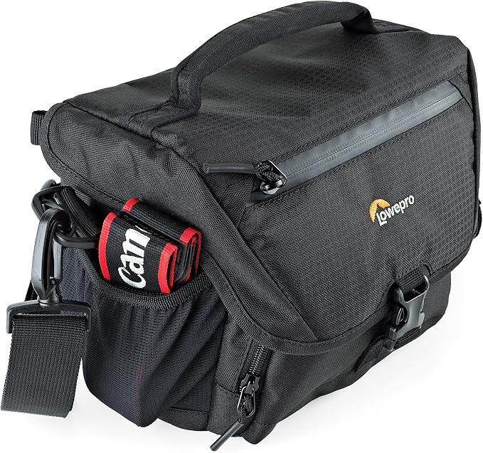 Lowepro LP37119, Nova 160 AW II Camera Bag, Customizable, Portable, Fits DSLR with 17-85 mm Attached Lens, Compact Drone, 1-2 Additional Lenses, Flash, Black - Image 4