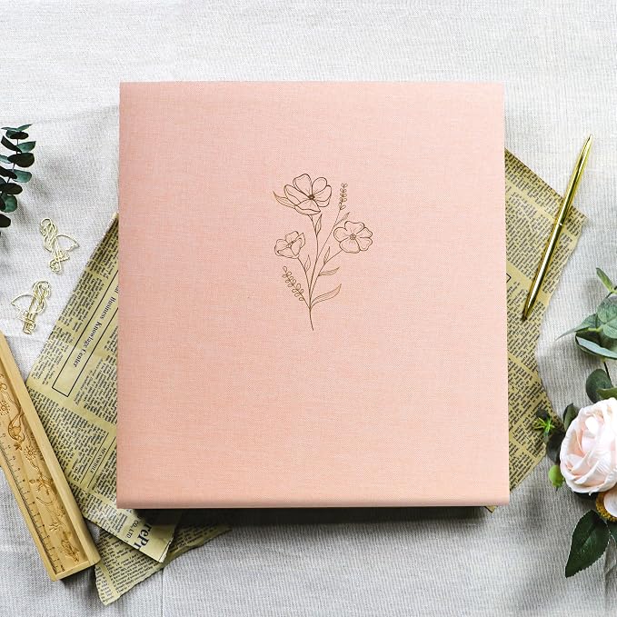 Holoary Photo Album 4x6 500 Photos 5 Pictures Per Page, 500 Pockets 4”x6” Picture Album, Linen Fabric Cover Big Picture Book for Photos, 4x6 Photo Albums for Family Weddings Travel Memories(Pink) - Image 3
