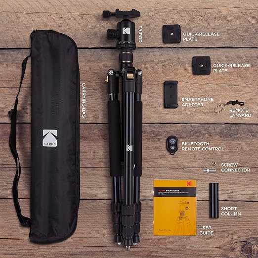 KODAK 63-Inch 2-in-1 Tripod & Monopod, Bluetooth Remote - Image 2
