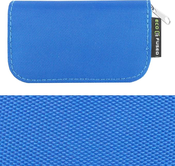 Eco-Fused Memory Card Case - Fits up to 22x SD, SDHC, Micro SD, Mini SD and 4X CF - Holder with 22 Slots (Blue / 22 Slots - 1 Pack) - Image 4