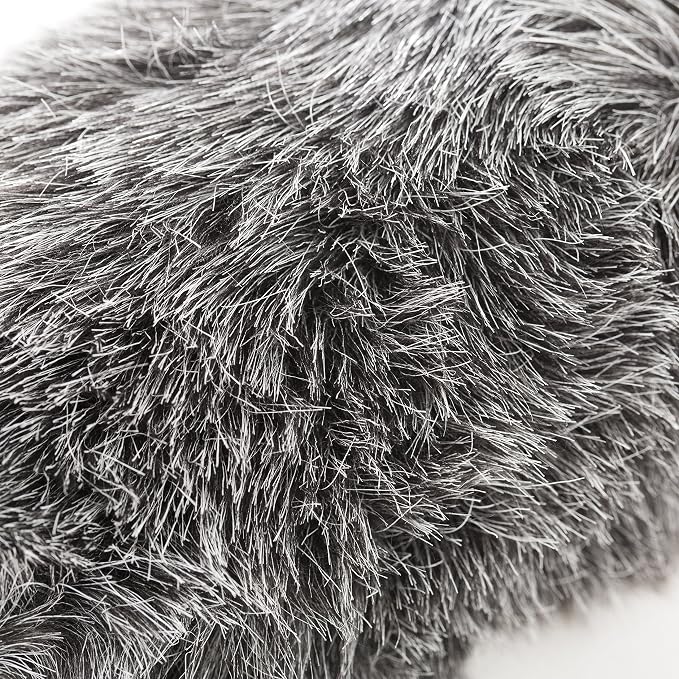 Movo WS-G200 Furry Rigid Windscreen for Microphones 18-23mm in Diameter and up to 8.6" (22cm) Long - Dark Gray - Image 5