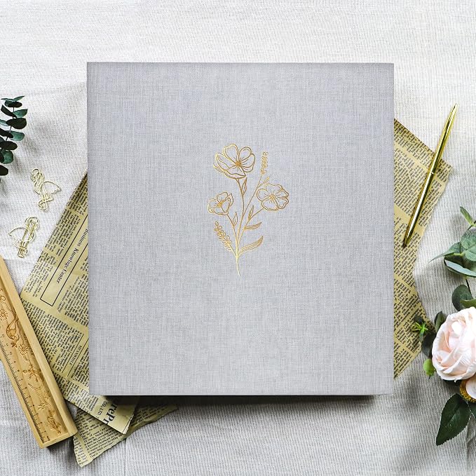 Holoary Photo Album 4x6 500 Photos 5 Pictures Per Page, 500 Pockets 4”x6” Picture Album, Linen Fabric Cover Big Picture Book for Photos, 4x6 Photo Albums for Family Weddings Travel Memories(Grey) - Image 3