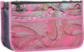 Vercord Purse Organizer Insert for Handbags Bag Organizers Inside Tote Pocketbook Women Nurse Nylon 13 Pockets Pink Flowers Medium by Vercord