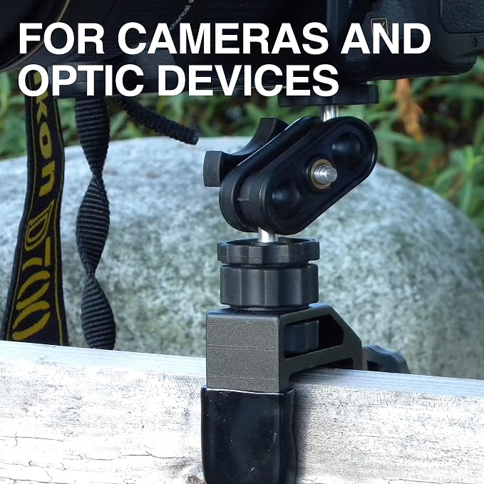 UltraClamp Assembly 360 Swivel Camera Mount Accessory for Cameras, Scopes and Binoculars (1.5-Inch w/Swivel), Black (P-UCA360) - Image 3